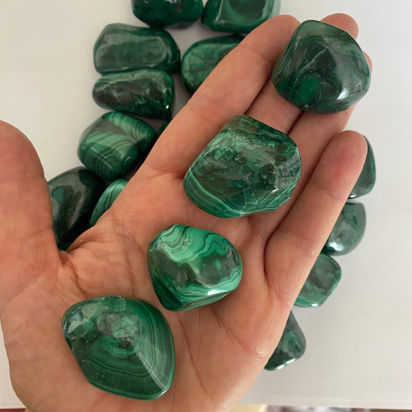 Malachite Tumble - Crystal Geological