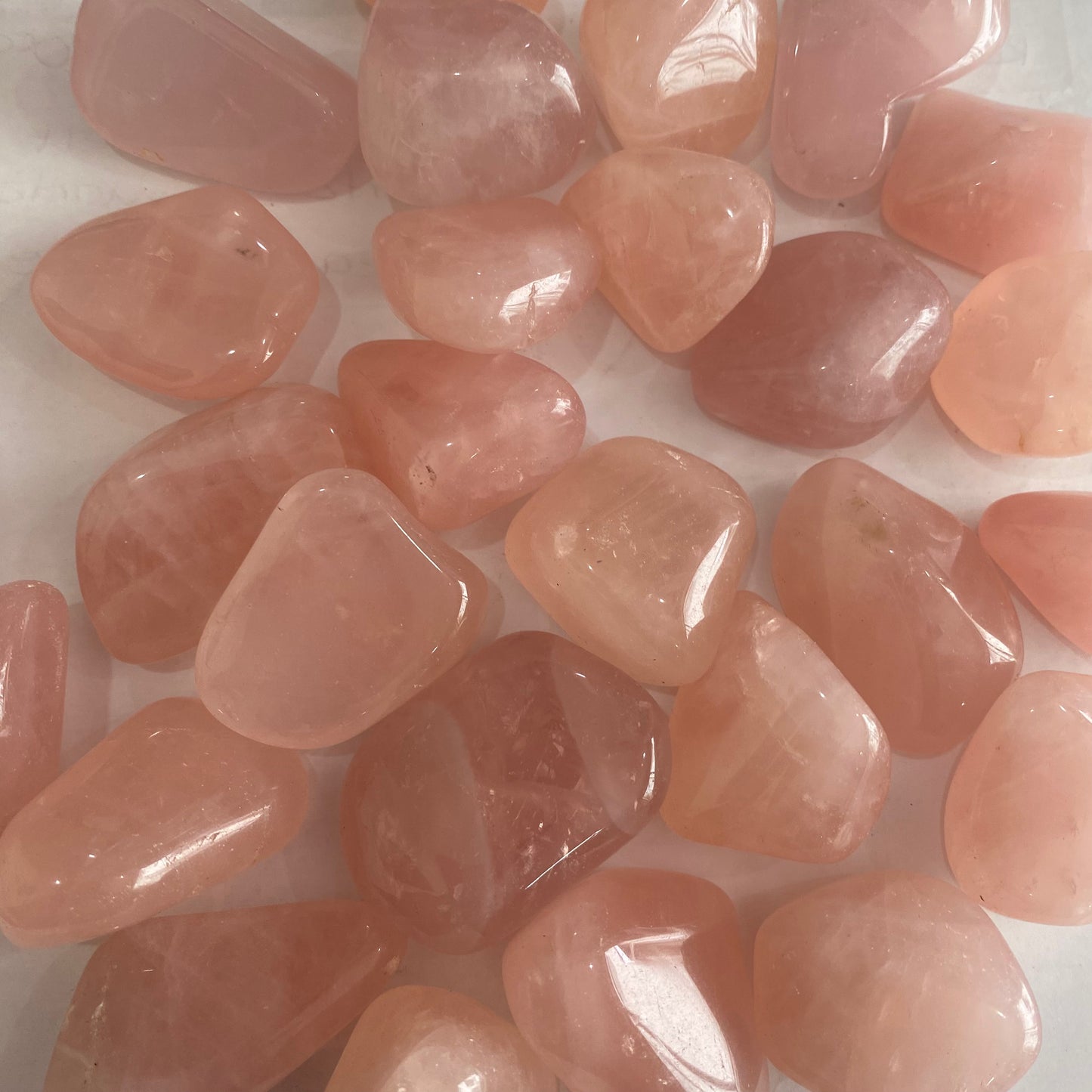 Rose Quartz tumble stone - Crystal Geological