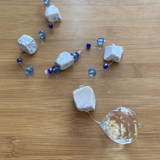 Howlite Sun Catcher - Crystal Geological