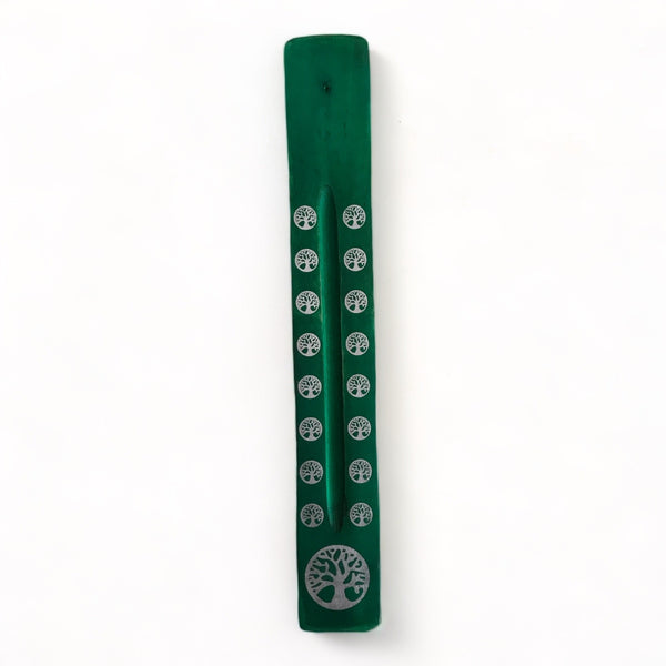 Tree of Life Incense Holder - 25cm - Wooden - Crystal Geological