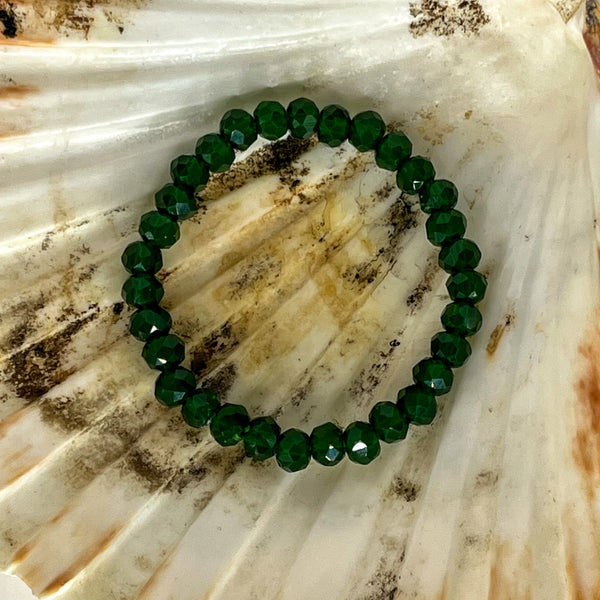 Faceted Glass Beaded Bracelets