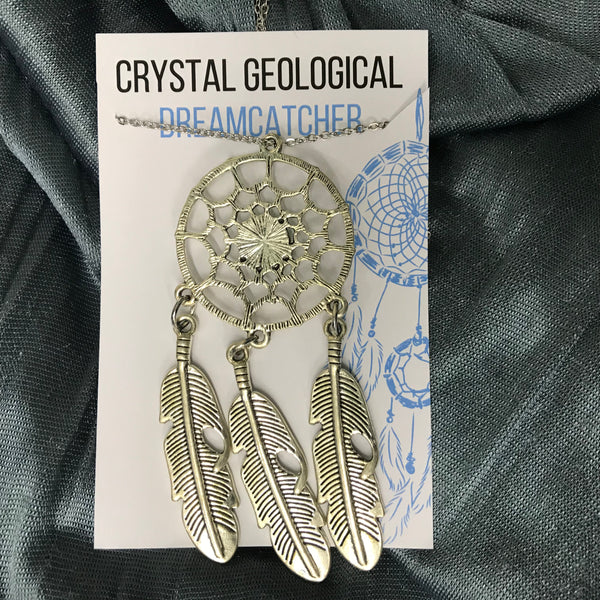 Assorted Stainless Steel Chains with Charm Pendant - Crystal Geological