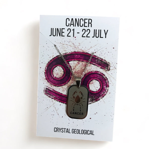 Assorted Zodiac Necklaces - Crystal Geological