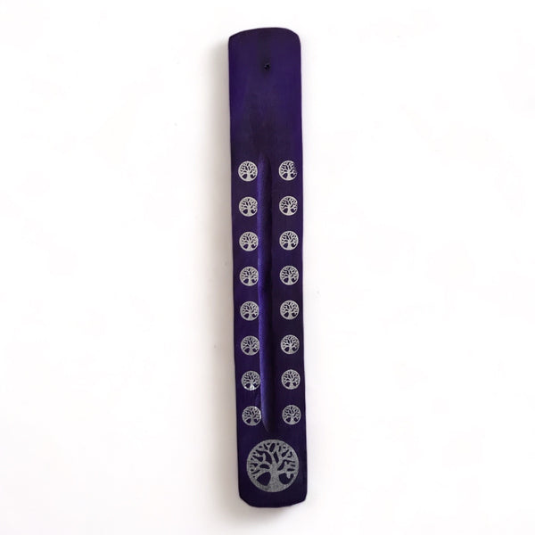 Tree of Life Incense Holder - 25cm - Wooden - Crystal Geological