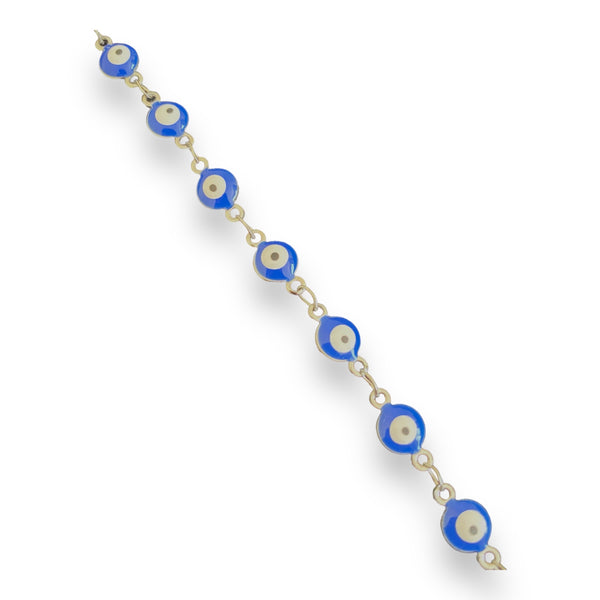 Evil Eye Stainless Steel Bracelet - Crystal Geological