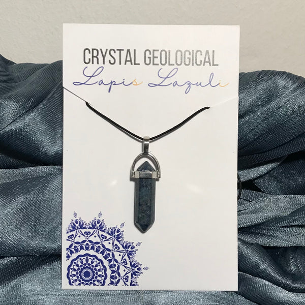 Assorted Gemstone Bullet Necklace - Crystal Geological