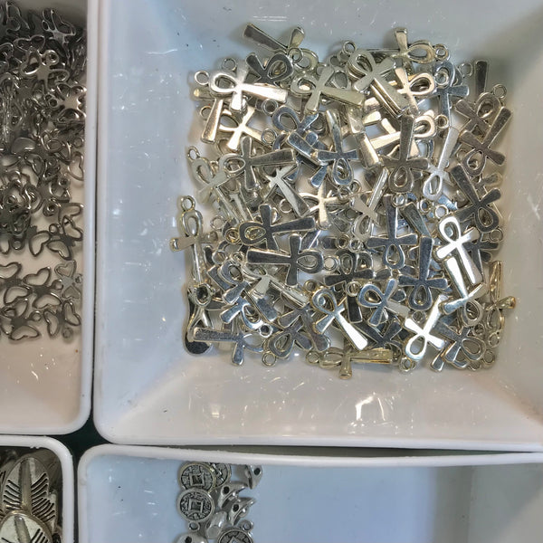 Assorted Metal Charms - Crystal Geological