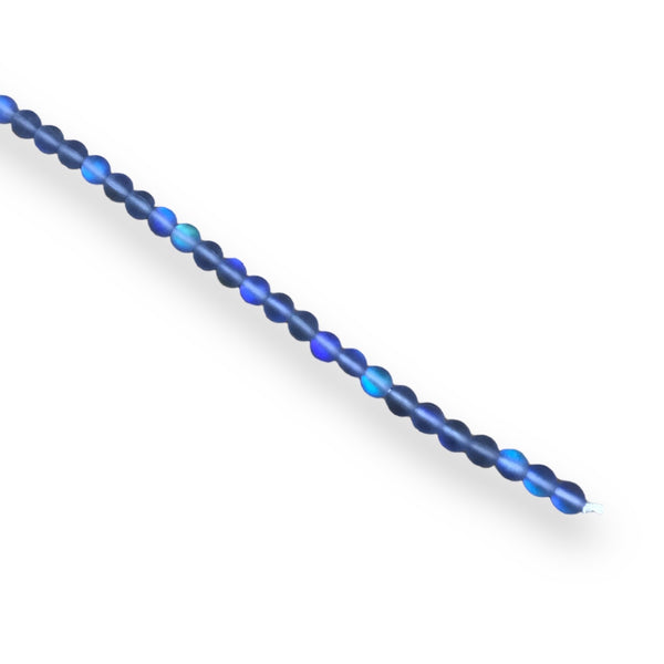 Assorted Glass Round Shimmer Bead Strings - Crystal Geological