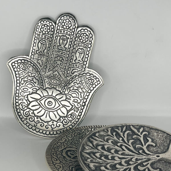 Assorted Aluminium Incense Holders - Crystal Geological