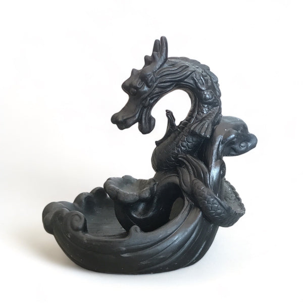 Dragon Backflow Incense Burner - 19cm - Crystal Geological