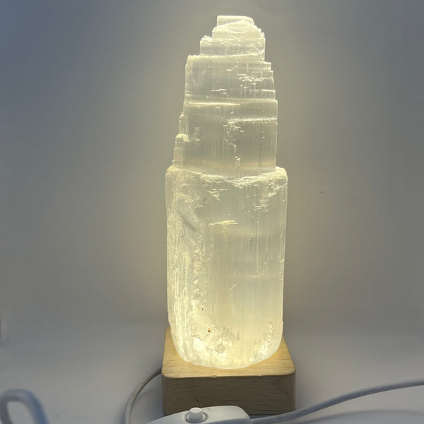 Assorted Light USB LED Light Bases - 6cm - Crystal Geological