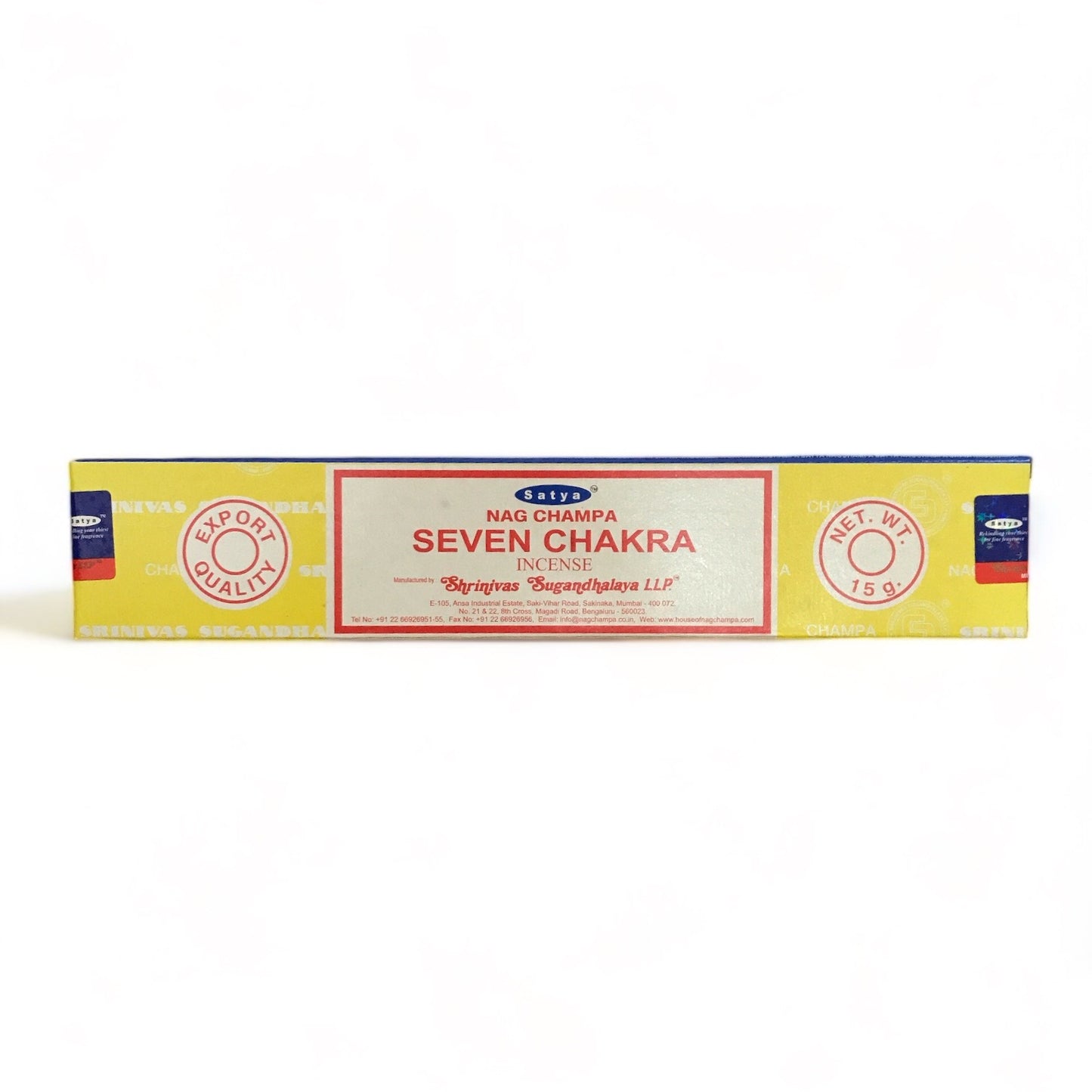Seven Chakra Incense - Satya- 15g