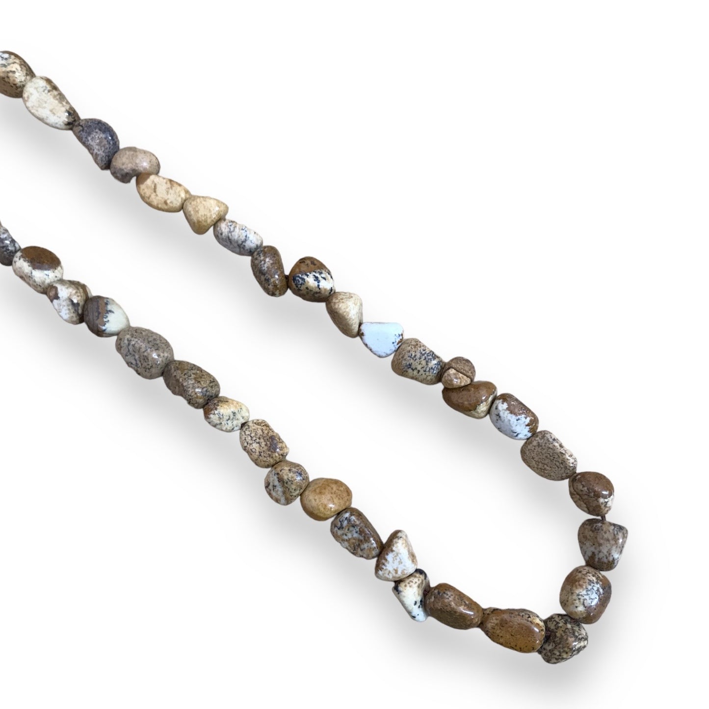 Assorted Gemstone Pebble Bead String-35cm
