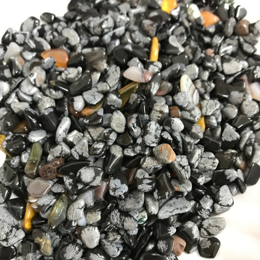 Extra Small Snowflake Obsidian Tumble Stone