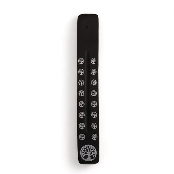 Tree of Life Incense Holder - 25cm - Wooden - Crystal Geological