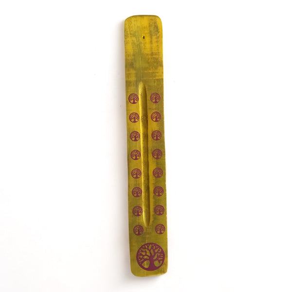 Tree of Life Incense Holder - 25cm - Wooden - Crystal Geological