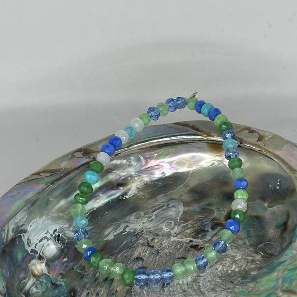 Faceted Glass Beaded Bracelets