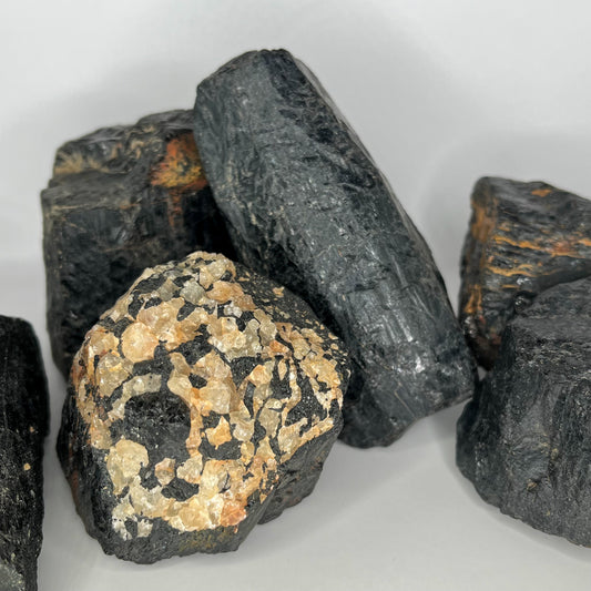 Assorted Large Rough Black Tourmaline Pieces - On SALE LESS 50%