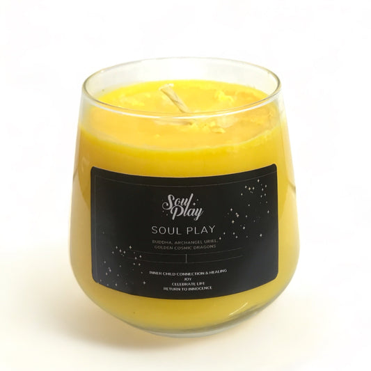 Yellow Soy Wax Candle - 350g - SoulPlay - Soul Play