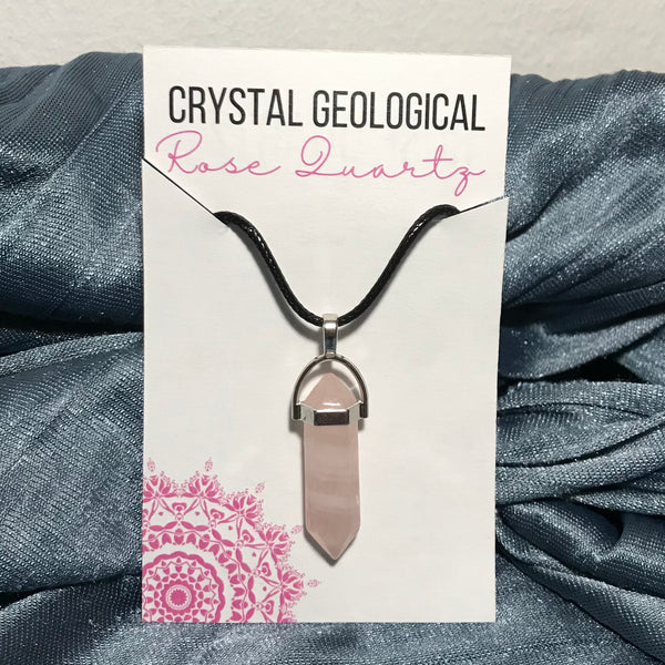 Assorted Gemstone Bullet Necklace - Crystal Geological