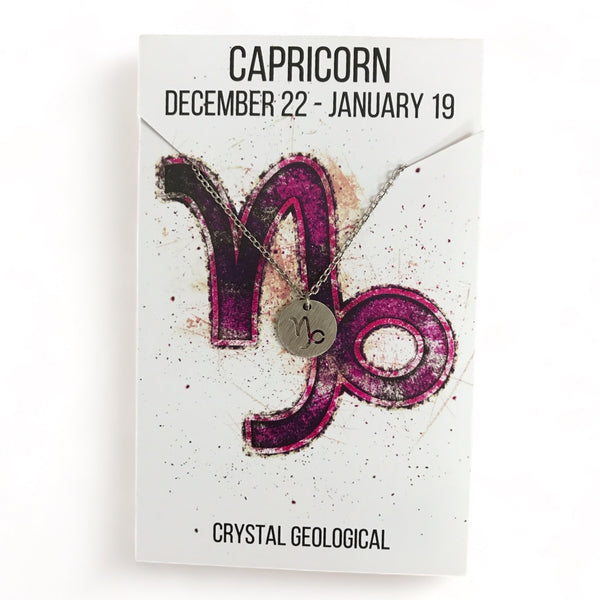 Assorted Zodiac Necklaces - Crystal Geological
