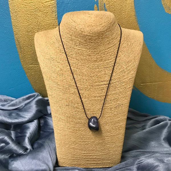 Assorted Tumble Gemstone Necklace on Black Cord - Crystal Geological - Crystal Geological