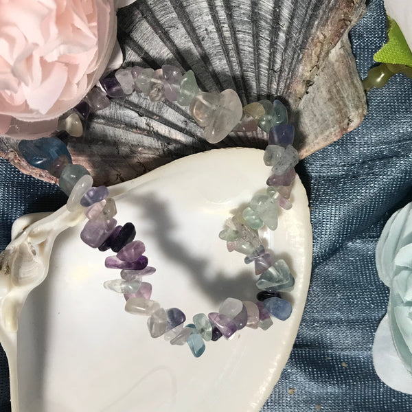 Assorted Chip Bead Gemstone Bracelets - Crystal Geological