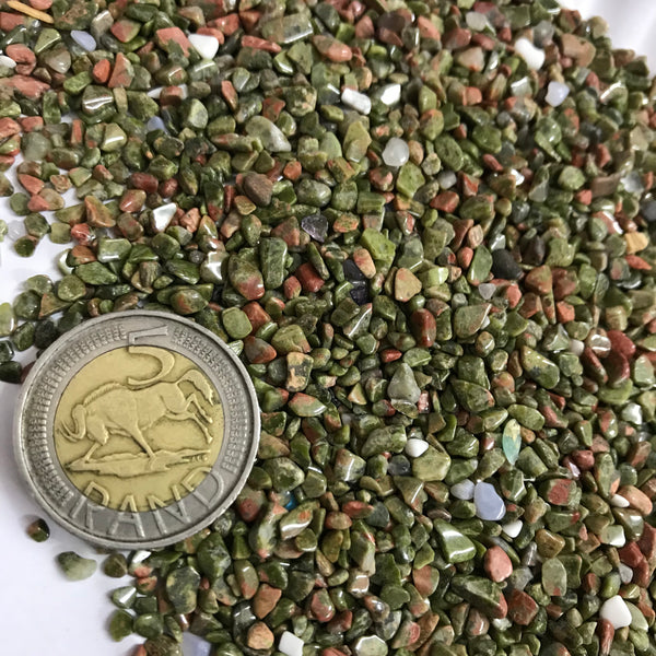 Extra Small Unakite Tumble Stone - Crystal Geological