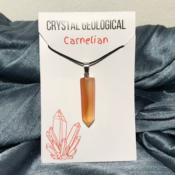 Assorted Gemstone Bullet Necklace - Crystal Geological