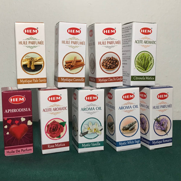 Assorted HEM Aroma Oil - 10ml - Crystal Geological