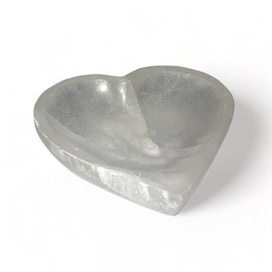 Selenite Heart Shaped Bowl