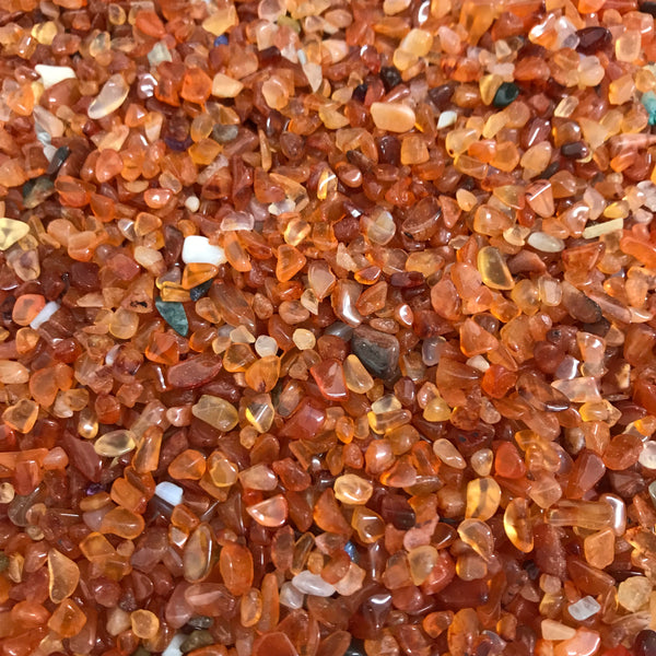 Extra Small Carnelian Tumble Stones - Crystal Geological