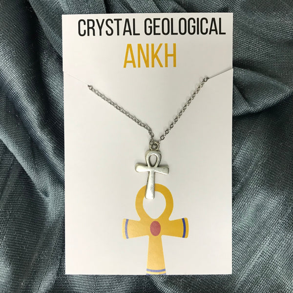 Assorted Stainless Steel Chains with Charm Pendant - Crystal Geological