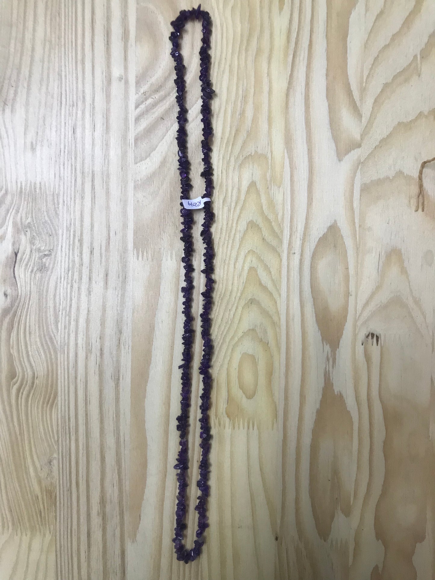 Amethyst Chip Bead Necklace-40cm