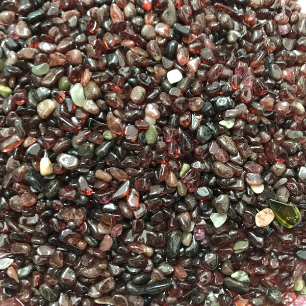 Extra Small Red Garnet Tumble Stone - Crystal Geological