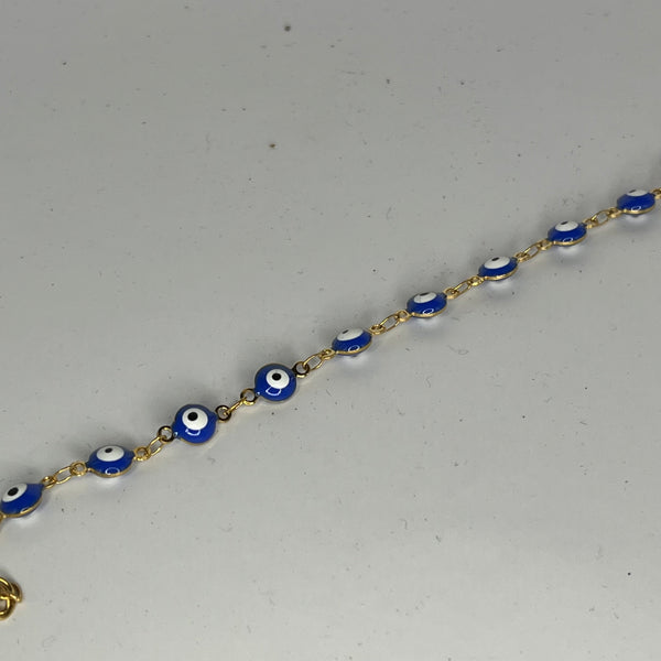 Evil Eye Stainless Steel Bracelet - Crystal Geological