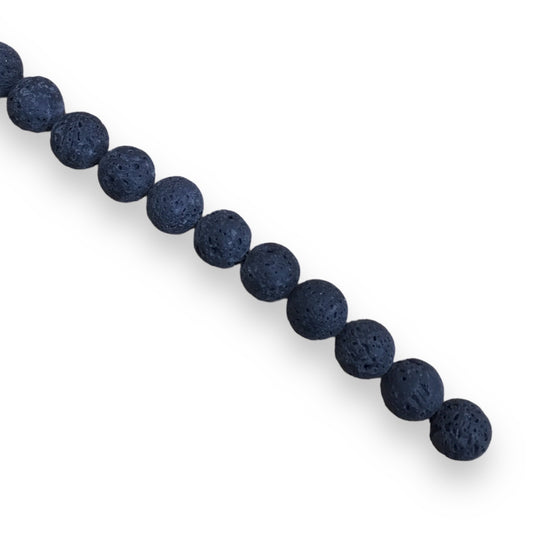 Assorted Lava Beads Round