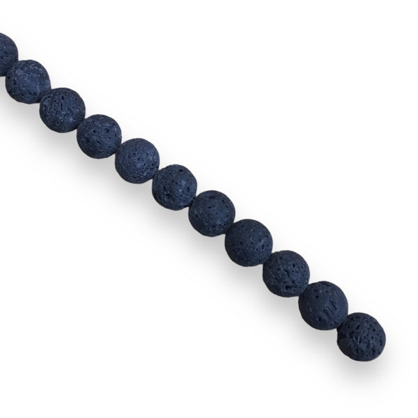 Assorted Lava Beads Round - Crystal Geological
