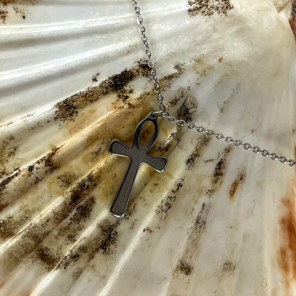 Assorted Stainless Steel Chains with Charm Pendant - Crystal Geological