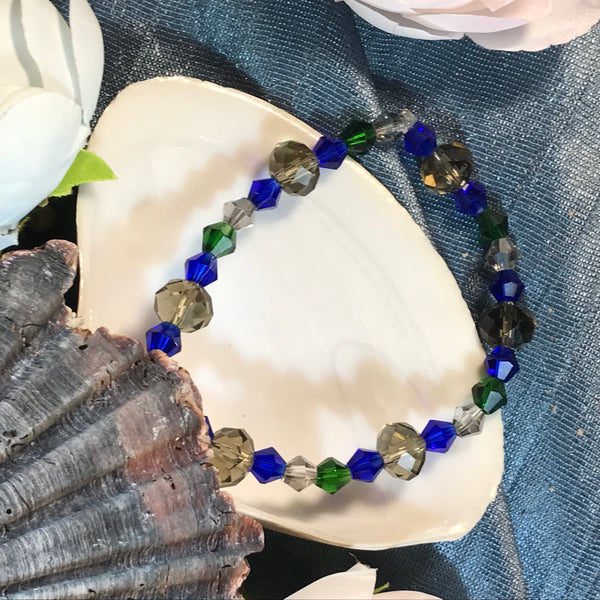 Faceted Glass Beaded Bracelets
