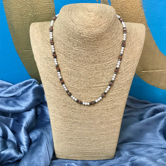 Sunstone Beaded Necklace