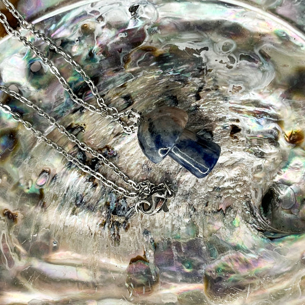 Assorted Gemstone Mushroom Necklaces - Crystal Geological