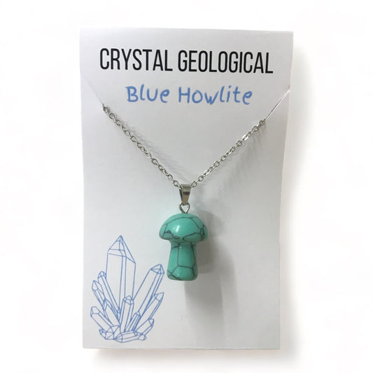 Assorted Gemstone Mushroom Necklaces