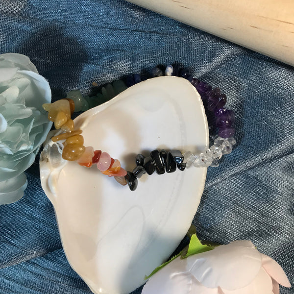 Assorted Chip Bead Gemstone Bracelets - Crystal Geological