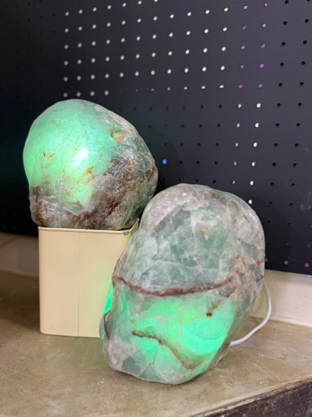 Fluorite Lamp - Semi Polished