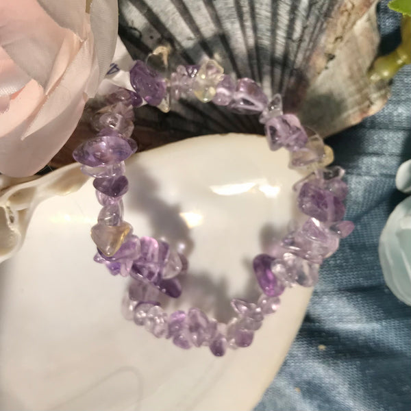 Assorted Chip Bead Gemstone Bracelets - Crystal Geological