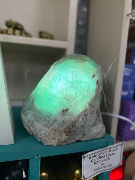 Fluorite Lamp - Semi Polished