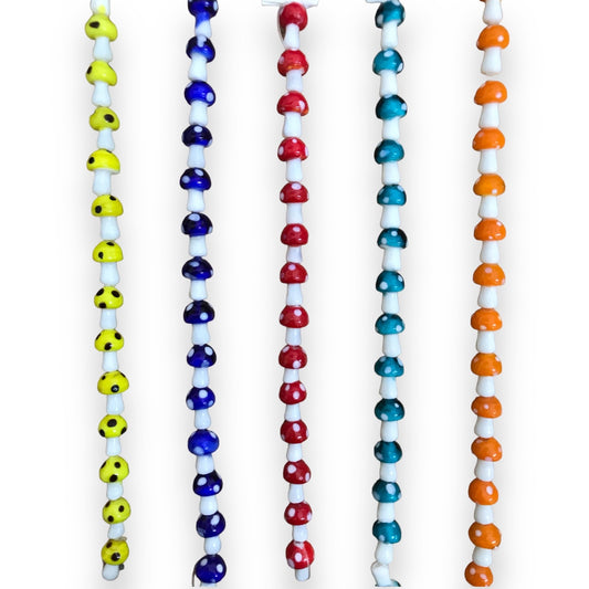 Assorted Mushroom Bead Strings