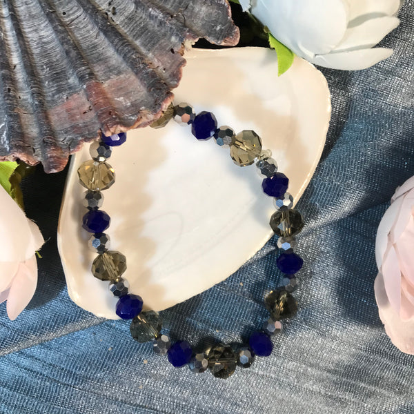 Faceted Glass Beaded Bracelets