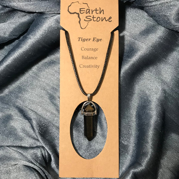 Assorted Gemstone Bullet Necklace - Crystal Geological